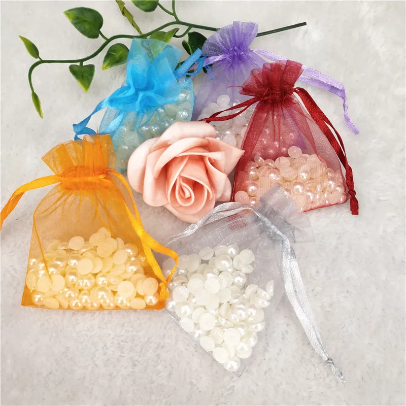 50 шт. прозрачные пакеты из органзы для украшений|Подарочные сумки и упаковка| |