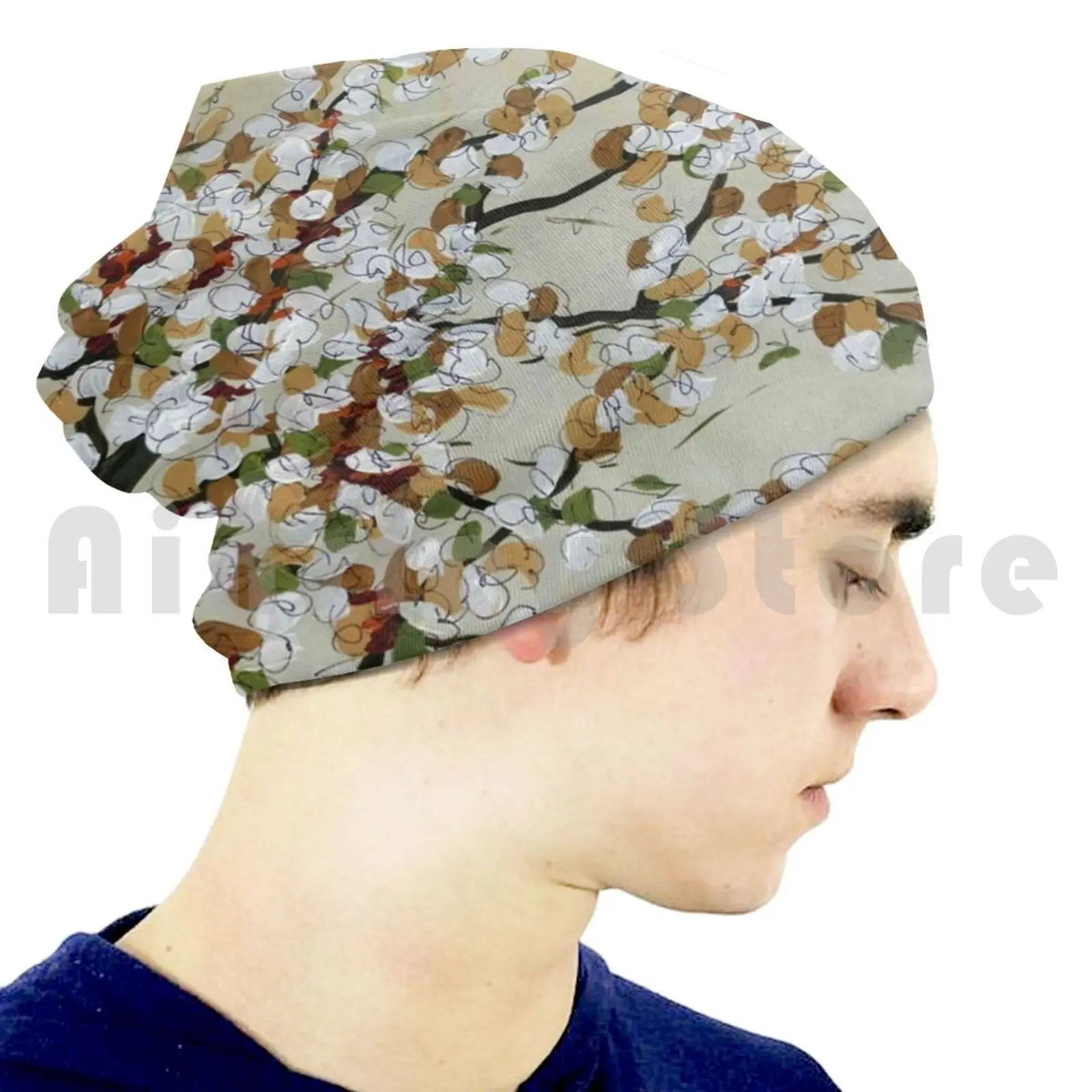 Весенняя шапка с изображением сумасшедших деревьев 2450 цветов Jamiemorathart Jamie Morath Art