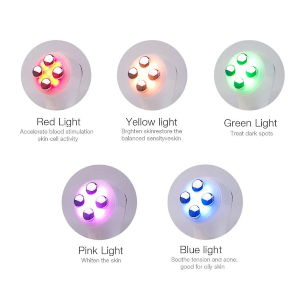 Мезотерапия для лица двойная головка RF радиочастотный светодиодный фотонный