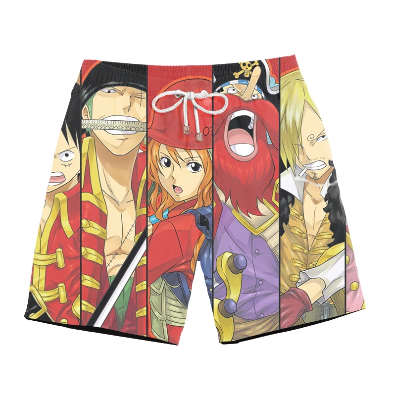 Новинка 2019 летние быстросохнущие пляжные шорты мужские односекционные с 3D аниме