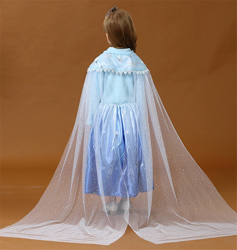 2020 платье для Хэллоуина Эльза 2 розово-голубое девочек детвечерние праздничный