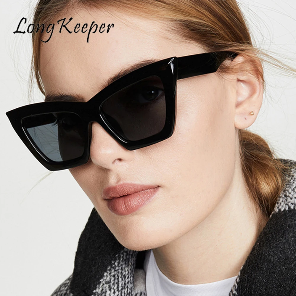 

LongKeeper Cat Eye Vintage Sunglasses Women Luxury Brand Fashion Female Eyeglasses Male Glasses Retro Eyewear UV400 Gafas De Sol