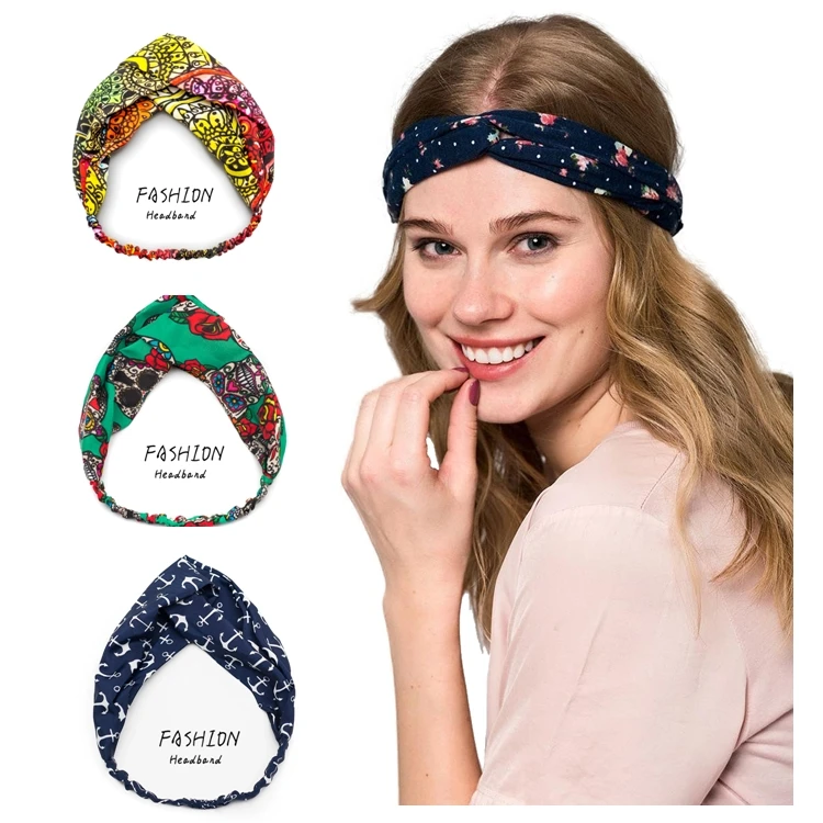 

2020 Fashion Women Mandala Bandanas HairBands Turban Headwear Head Wrap Vintage Hair Accessries for Women Hair Bands ladies Hoop
