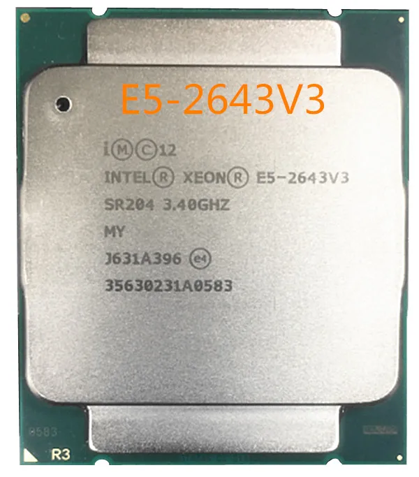 Оригинальный процессор Intel Xeon E5 2643 V3 3 40 ГГц 6 ядер 22 нм 2643V3 135 Вт 2643V3|intel xeon|e5-2643 v3xeon