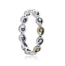 Hot Sale Real 925 Sterling Silver Lucky Finger Rings For Women Fashion Jewelry Gift Drop shipping - Цвет основного камня: 16