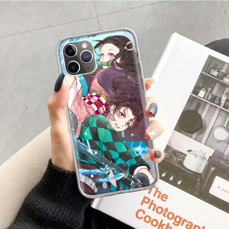 

Demon Slayer Kmetsu no Yaiba Anime Phone Case For Apple iphone 11 12 Pro XS Max XR X 7 8 6 6S Plus 5 5S SE 10 Ten Shell Cover Co