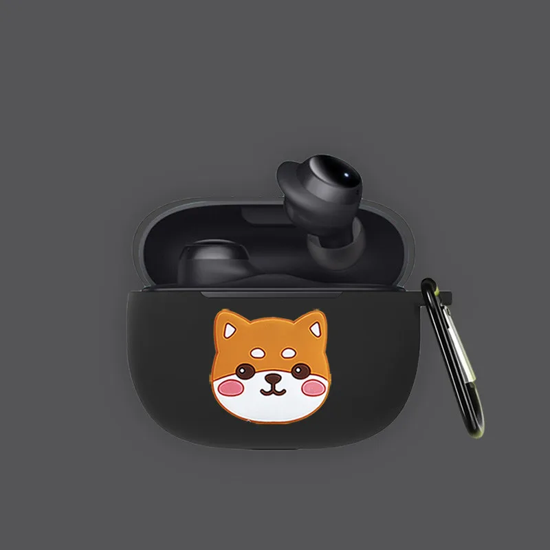 Earphone Case For Redmi Buds3 lite Wireless Headphone Protector Xiaomi Buds 3 Silicone Cover with Hook | Электроника