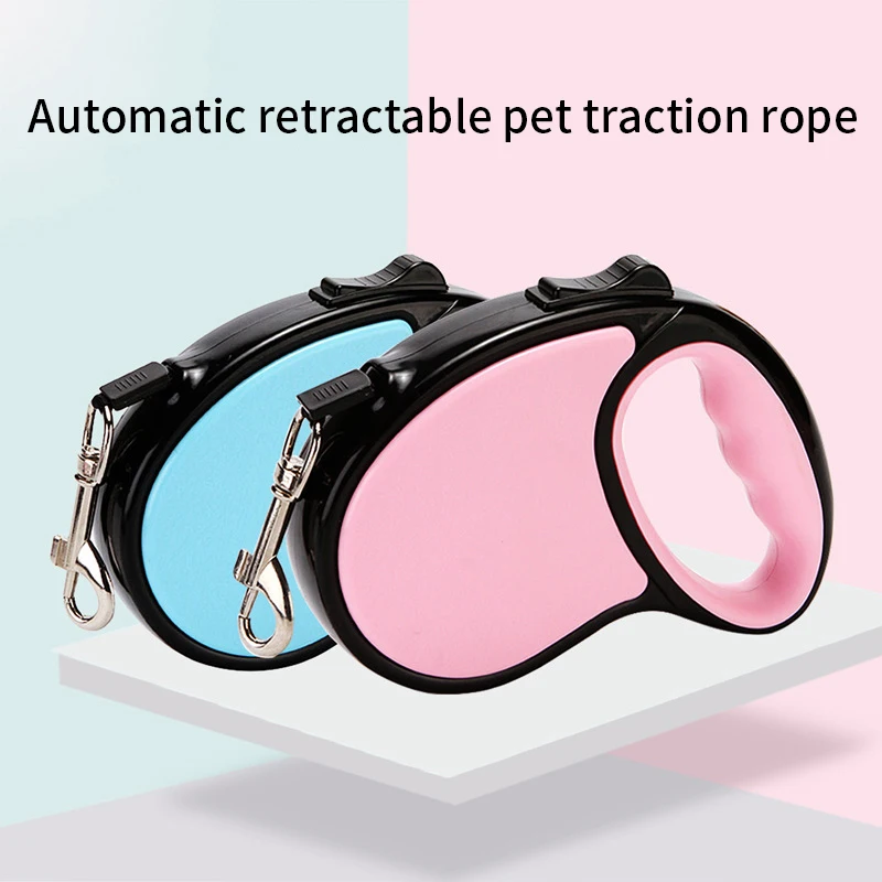 

3/5M Adjustable Dog Leash Automatic Retractable Extending Leashes For Puppy Outdoor Walking Running Pets Training Traction Ropes