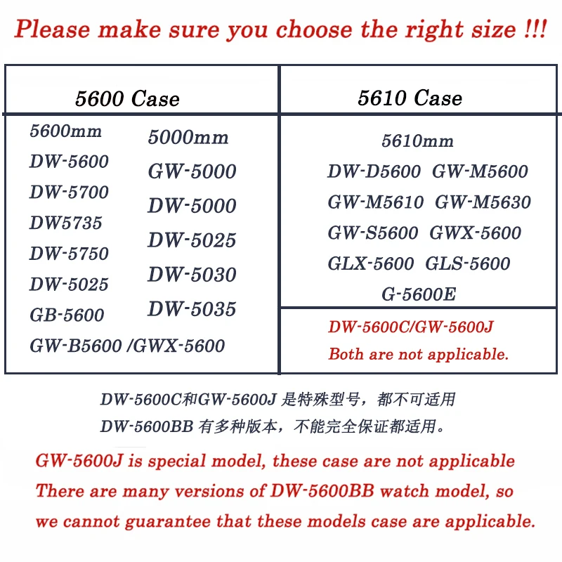 

DW5600 Bezel Strap Resin Watchband for DW-5600/5000 DW-5030/5025 GWX-5600 GW-5000 Waterproof Rubber Watch Case with Logo