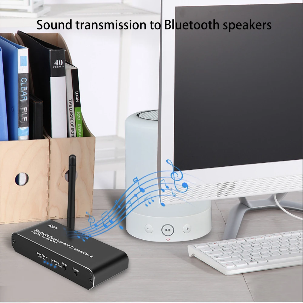 Беспроводной цифровой в аналоговый аудио конвертер с Bluetooth приемником