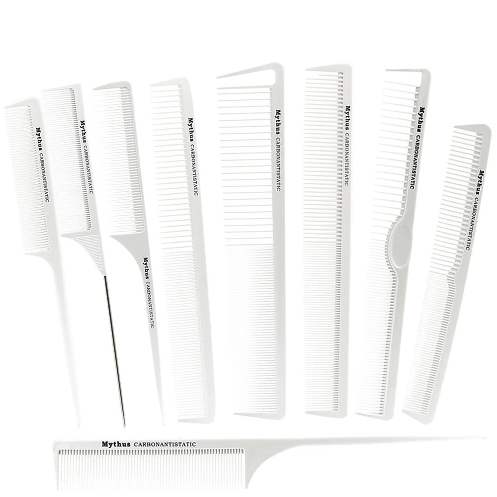 9 шт. Антистатическая углеродная Расческа для парикмахерской парикмахерская