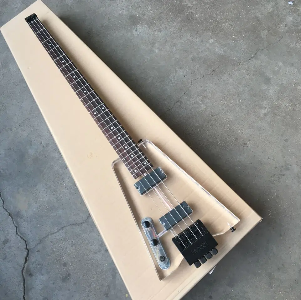 Акриловый Безголовый бас левша акриловый с задней спинкой strandberg cystal бас|headless