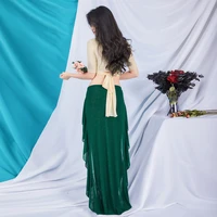 new sexy women belly dance suit bellydance costume dancing skirt belly dance top solid color long skirt suit dance accessories