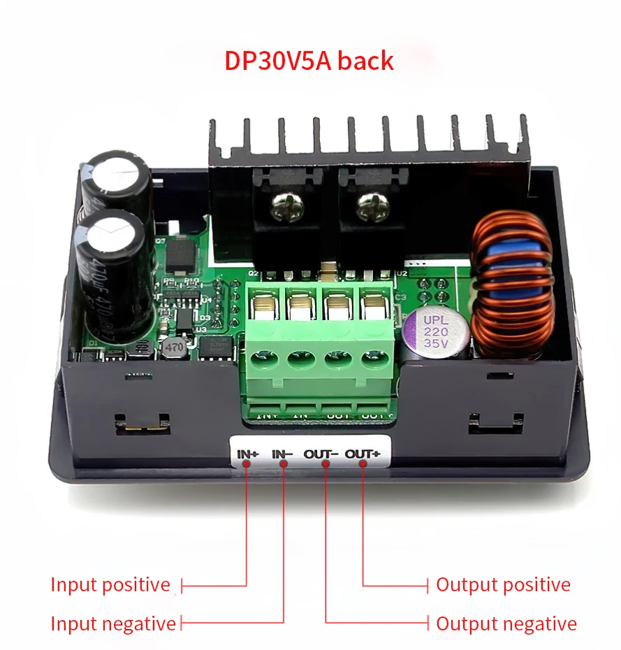Регулируемый понижающий модуль постоянного тока DP50V5A с ЧПУ встроенный вольтметр