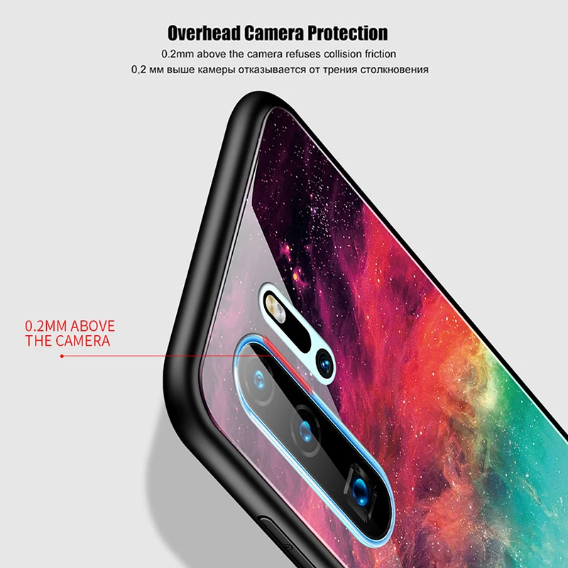 Чехол из закаленного стекла для телефона Huawei P20 P30 Mate 20 Pro роскошный