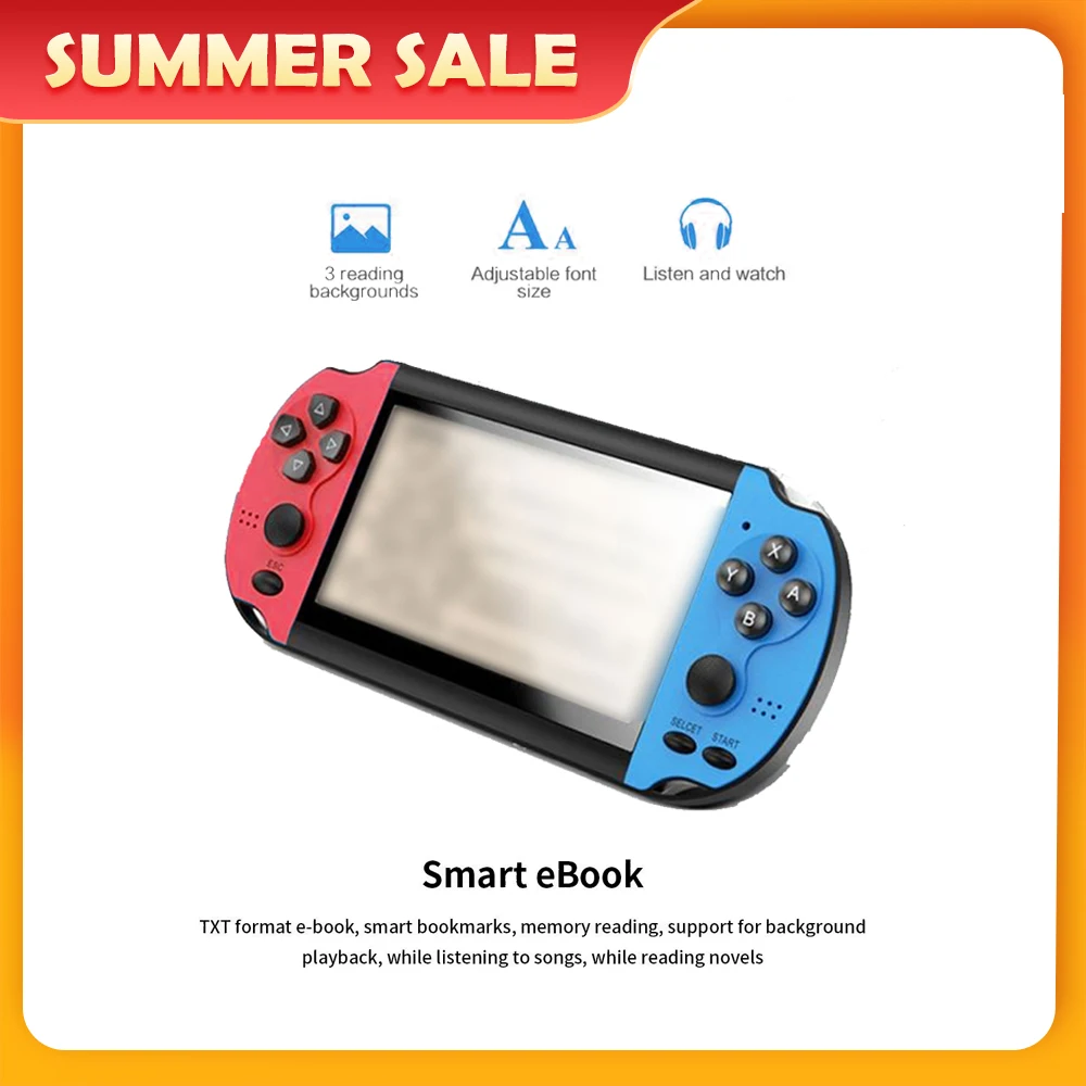 

X1 Game Console 4.3 Inch Dual Joystick Game Console MP3 Player Handheld Game Console For PSP With 8GB Built In 10000 Free Games