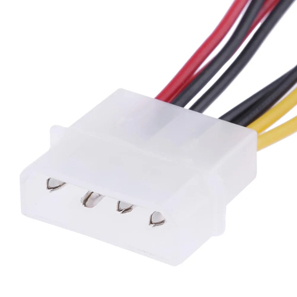 4-контактный разъем Molex для 3-контактного вентилятора Кабель-адаптер питания 12 В * 2
