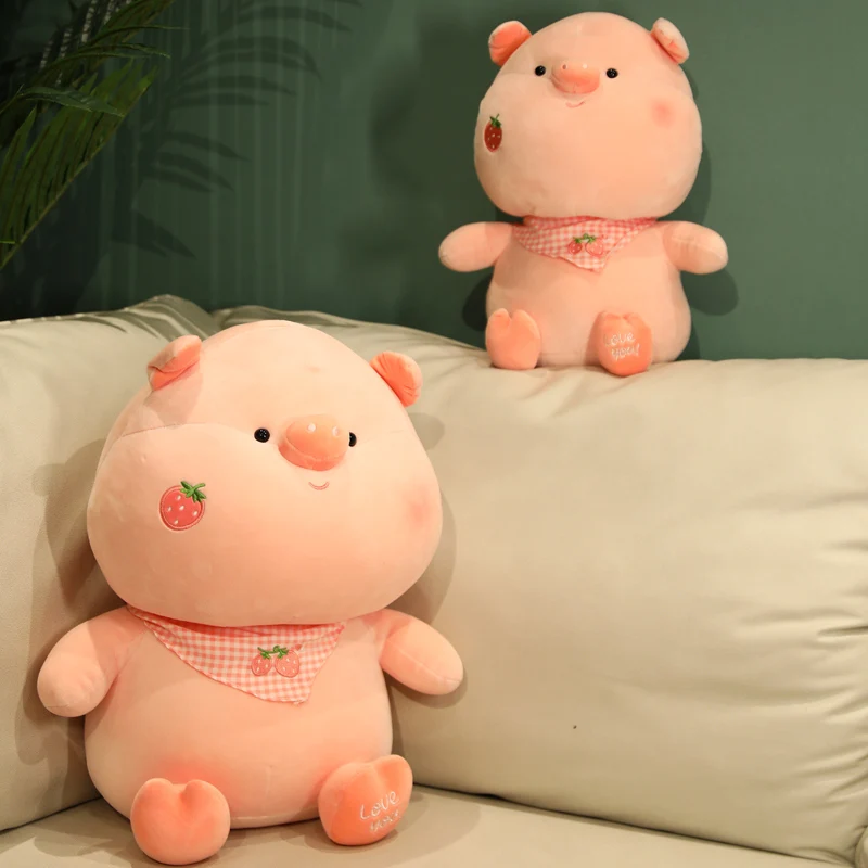 

23/35/45CM Strawberry Pig Plush Toys Soft Stuffed Cartoon Animal Dolls Sofa Cushion Sleep Pillow Children Girls Birthday Gifts