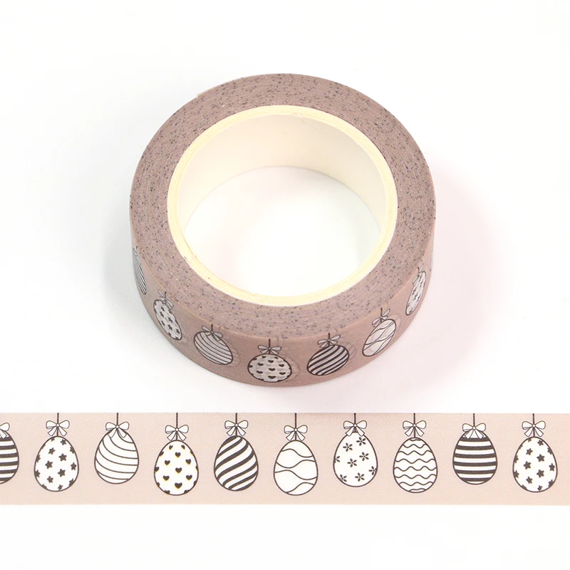 

1PC 15mm*10M Happy Easter's Day Easter egg Decorative Washi Tape Scrapbooking Masking Tape Stationery office supplies
