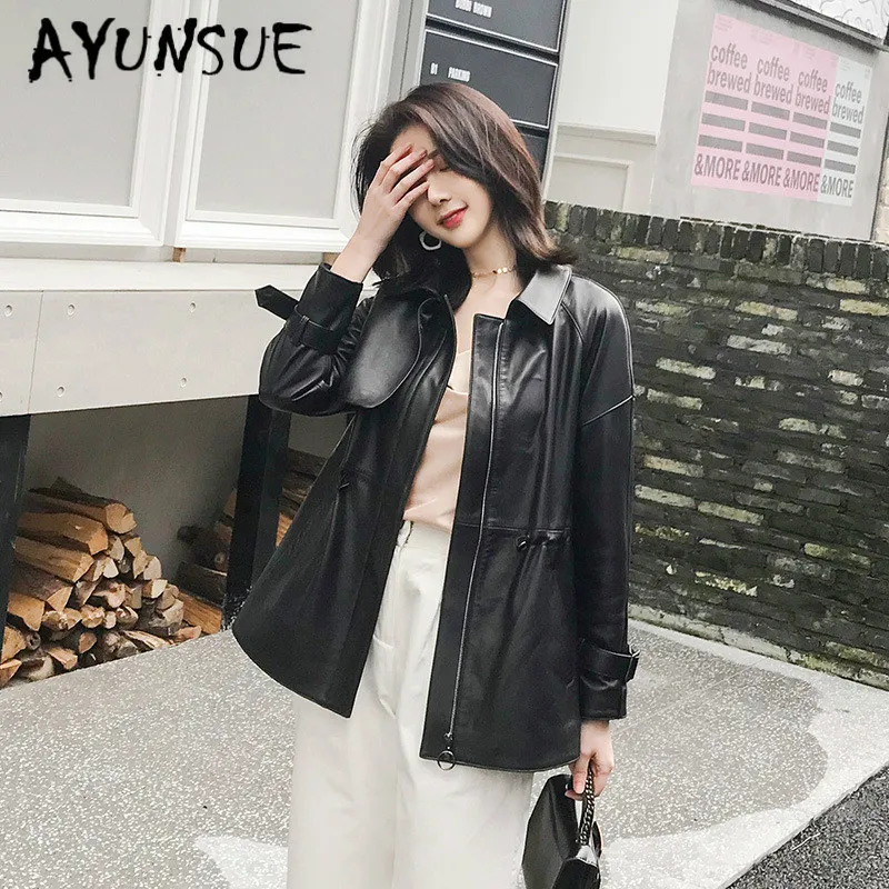 Real Leather Jacket Women Clothes 2020 Sheepskin Coat Genuine Leather Jacket Women Korean Windbreaker Veste Femme S91616 YY2143