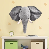 childrens baby room animal elephant stuffed animal plush toy wall mounted for childrens bedroom decor cute cartoon stuffed toy