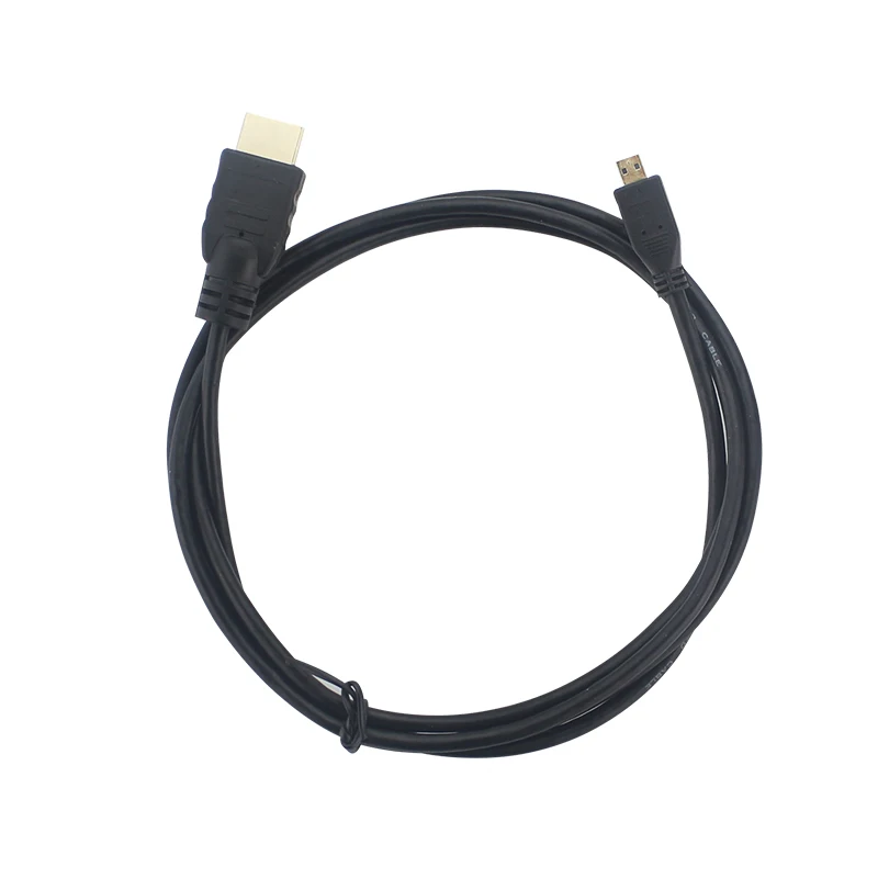 Raspberry Pi 4 Micro HDMI-совместимый кабель 1 5 м Кабель-адаптер с золотистым покрытием для
