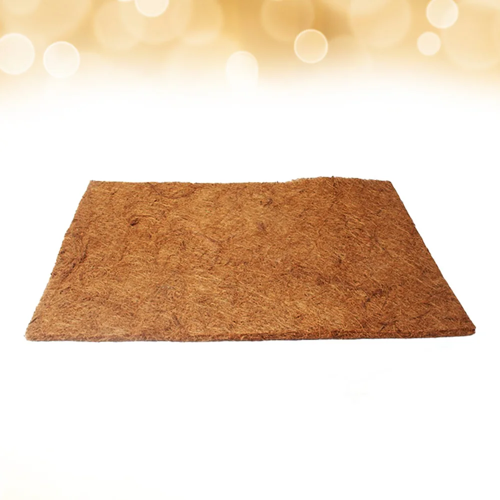 

Natural Coconut Fiber Mat Reptile Pet Breathable Bedding Liner 50x30cm