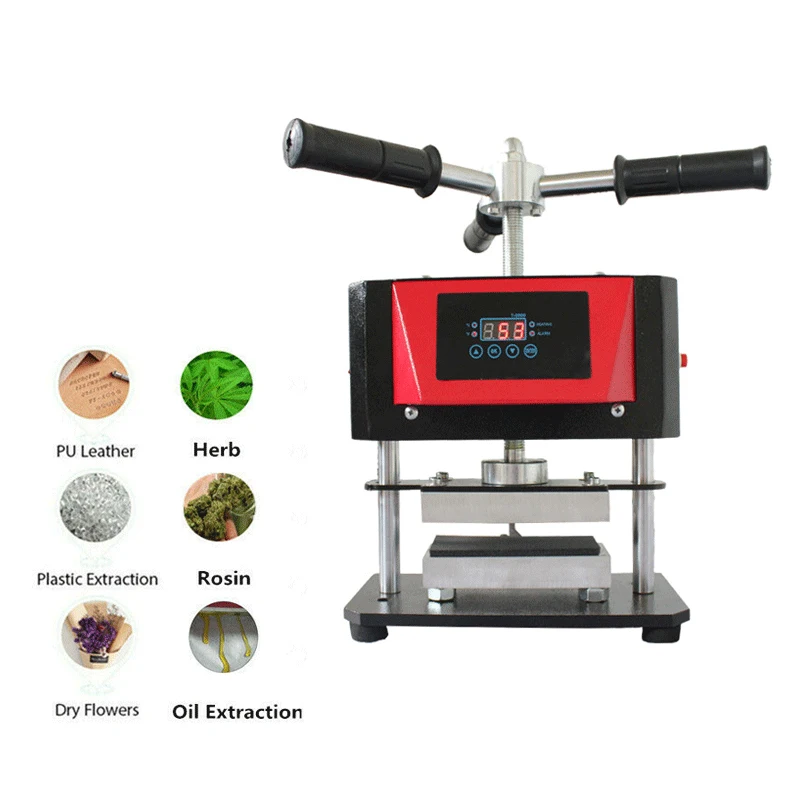 

Twist Manual 2Tons Rosin Press Machine with Dual 2.4"x4.7" Heating Plates for Wax Extraction Dab Oil Extracting Tool Device