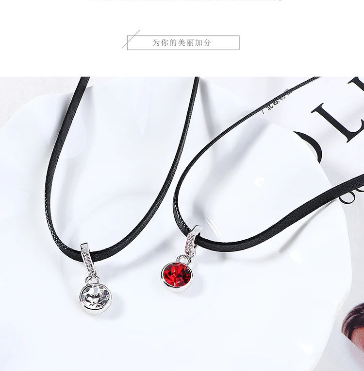 BeBella шикарное ожерелье черный ремень чокер, колье с кристаллами от Swarovski для женщин девушек модные украшения Рождественский подарок