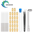 Игла KINGROON для чистки сопел MK8 E3D, набор инструментов для чистки сопла, снятия, очистки сопла, гаечный ключ, пинцет, деталь 3D-принтера CR10 Ender