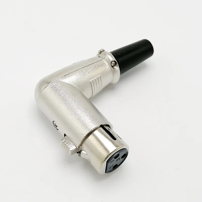 90 градусов правый угол 3pin XLR разъем Женский микрофонный адаптер|connector xlr|connector