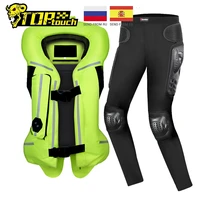 men motorcycle jacket breathable motocross chaqueta moto reflective air bag veste moto protective motorcycle pants equipment