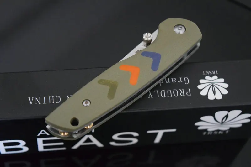 Trskt охотничий походный карманный нож D2 стальное лезвие G-10 ручка спасательные