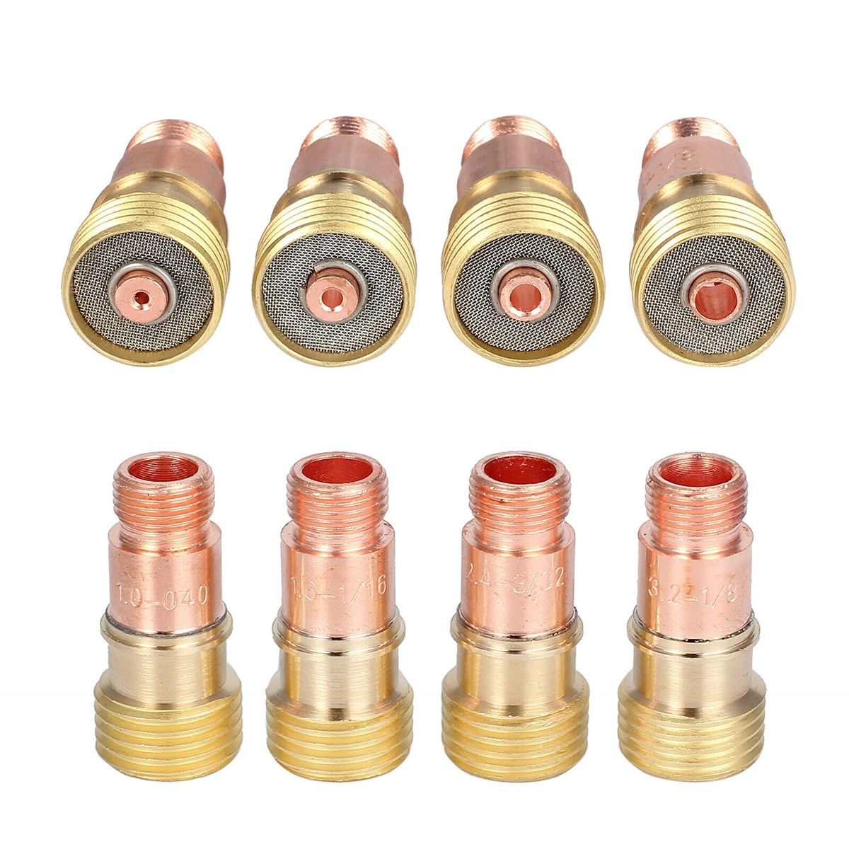 55pcs Gas Lens+#10 Pyrex Glass Cup Easy Use Practical Accessories Alumina Welding Torch Kit Argon Arc Tool For WP TIG 17/18/26 |