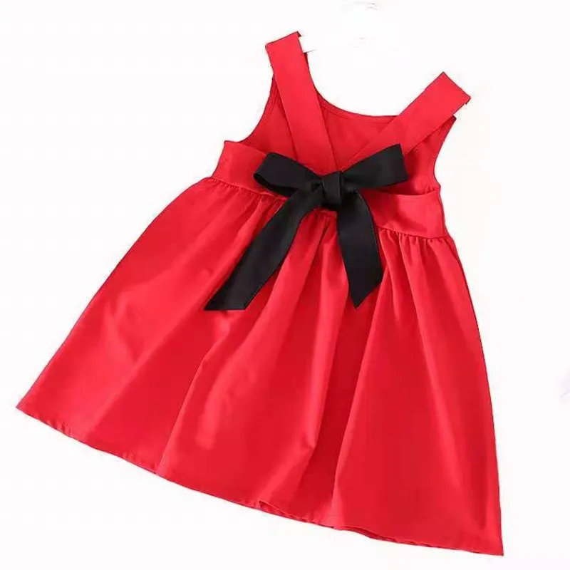 

Girls' Dress 2021 New Round Neck Children Big Butterfly Dewback Sleeveless Summer Baby Dress Kids Clothing Princess Cute Dress