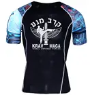 Футболки Израиль Krav maga, компрессионные футболки 3D, Подростковая женская футболка с коротким рукавом, мужские футболки для фитнеса и MMA