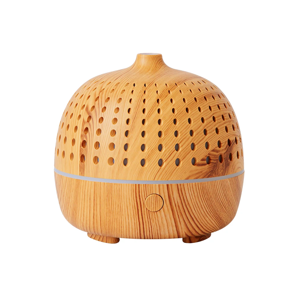 180ML Essential Oil Aroma Diffuser Ultrasonic Air Humidifier Desktop Night Light Wooden Grain Aromatherapy Large Fog Mist Maker images - 6