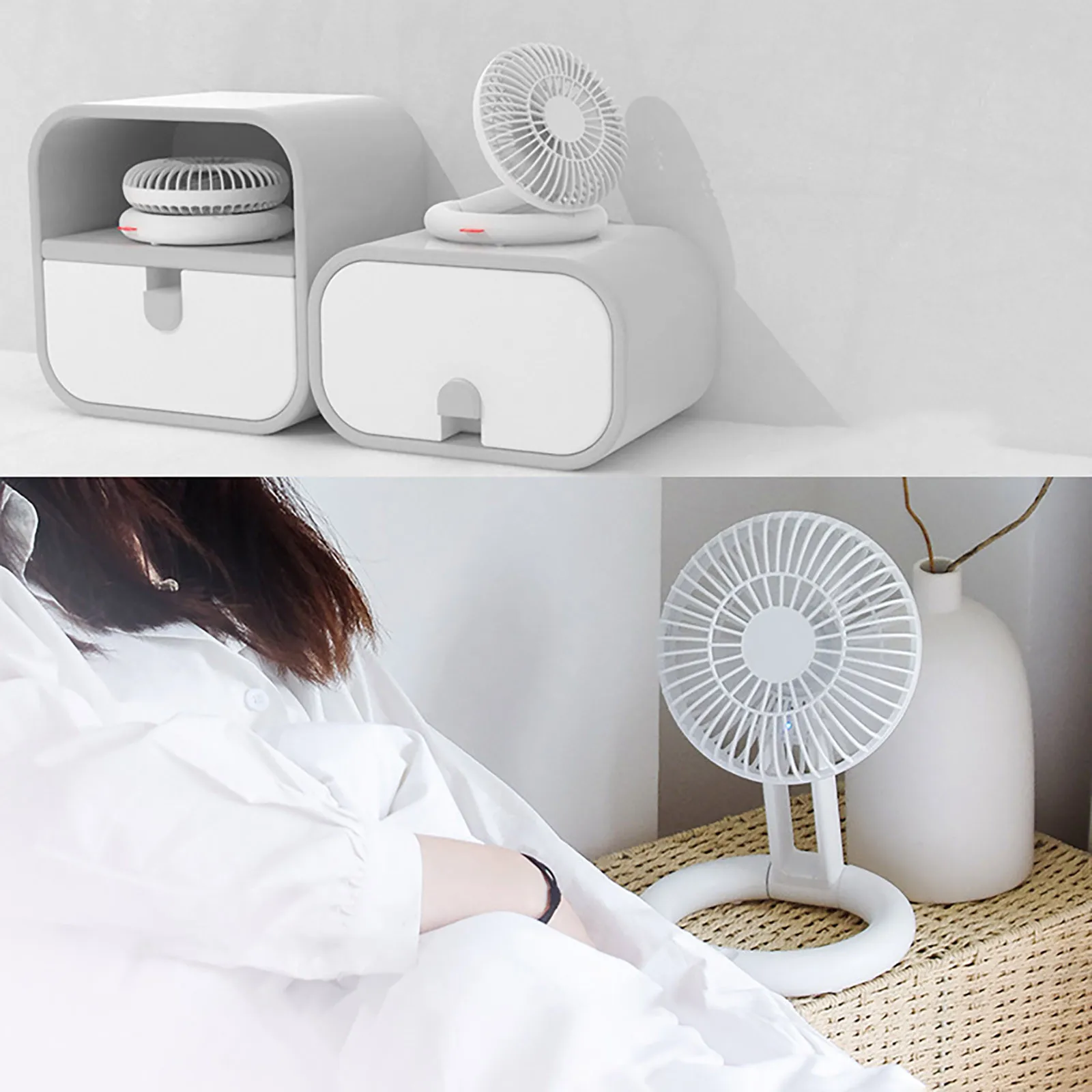 

2021 New USB Charging Handheld Small Fan Portable Outdoor Mini Creative Desktop Office Folding Telescopic Fan Free shipping