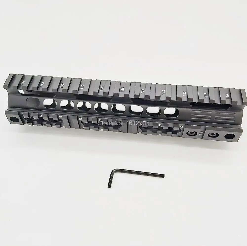 9 дюймов Quad Rai для ar15 ar15 handguard 4-weaver/Пикатинни карабин плавающий Handguard qd-вертлюг корпус M4 M16