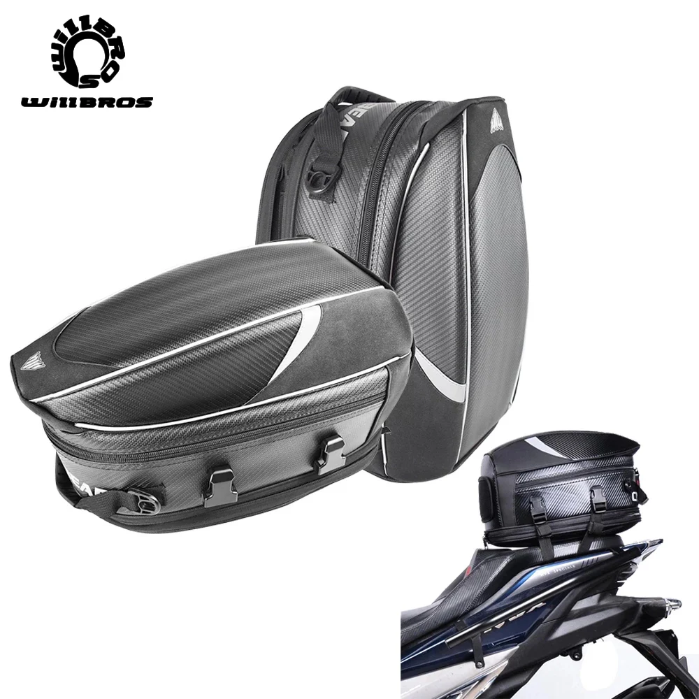 

Tail Back Seat Bag Luggage Hand Bags Motorcycle Accessories Moto Travel Hard Shell Waterproof Multi-purpose Bags For Adult Men