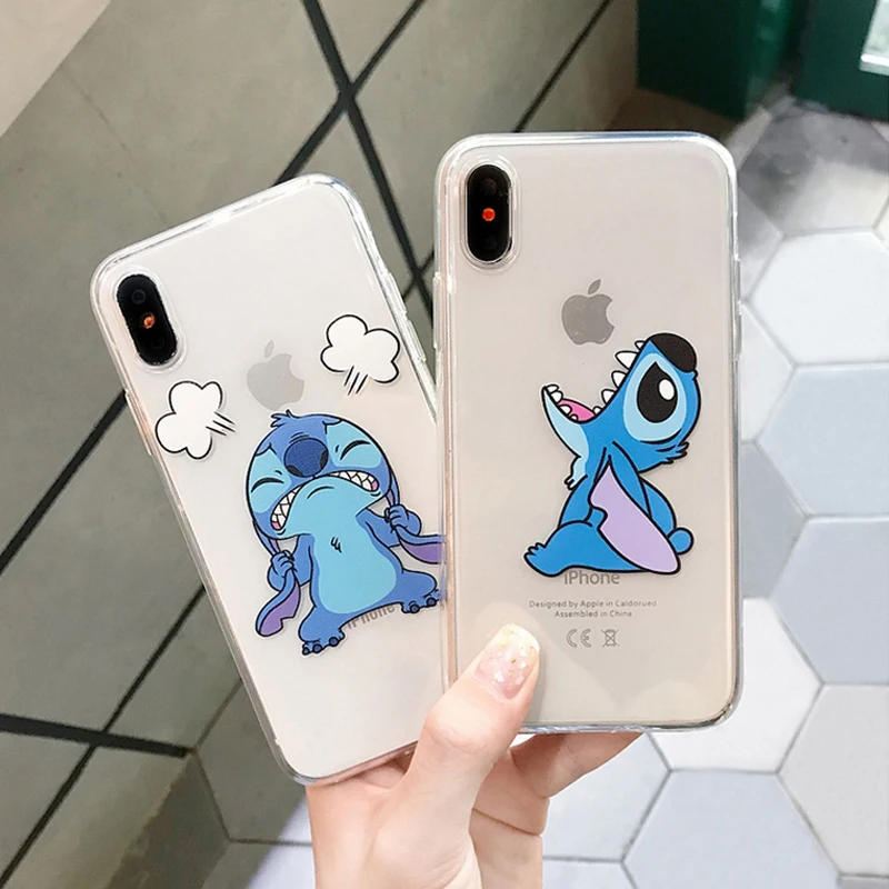 Прозрачный чехол для iPhone 11 Pro X XS Max XR 8 7 6 6s Plus из мягкого ТПУ с рисунком забавного