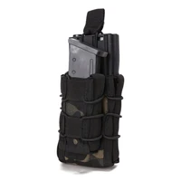 military tactical molle double magazine pouch m4 m14 ak airsoft open top pistol mag holster hunting accessories waist bag