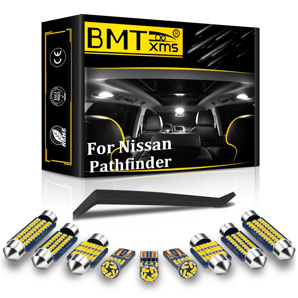 

BMTxms Canbus Vehicle LED Interior Dome Map Light Kit Car Lamp Accessories For Nissan Pathfinder WD21 R50 R51 R52 1986-2020