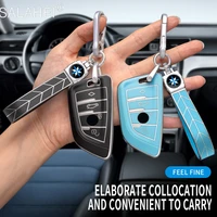 soft tpu shell colorful car key case cover for bmw x1 x3 x5 x6 1 2 5 7 f15 f16 e53 e70 e39 f10 f30 g30 auto keychain decoration