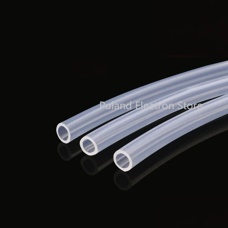 

6x12 Silicone Tubing ID 6mm OD 12mm Food Grade Flexible Drink Tubing Pipe Temperature Resistance Nontoxic Transparent