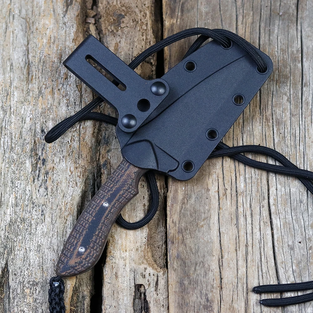 

XS New 2388 Fixed Knife 8Cr13MOV Blade Double Color G10 Handle Outdoor Camping Pocket Rescue Kitchen Fruit EDC Tactical Tool