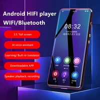 full touch screen hifi mp4 player bluetooth 5 0 wifi smart ai android app fm radio recorder e book video portable music player