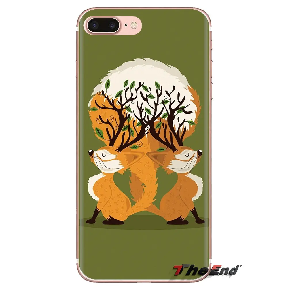 For Xiaomi Redmi 4 3 3S Pro Mi3 Mi4 Mi4i Mi4C Mi5 Mi5S Mi Max Note 2 funny fox Transparent Soft Cases Covers |
