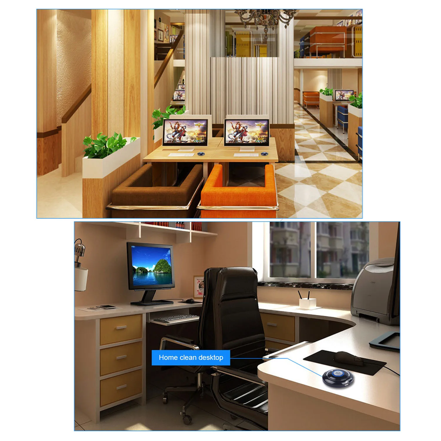 Elisona Настольный ПК Компьютер Корпус выключатель питания с двумя портами USB +