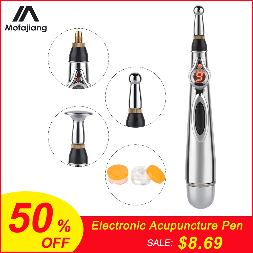 Электронная акупунктурная ручка для тела электрические меридианы лазерная